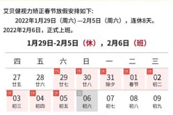 2022春节放假安排，2022年节假日