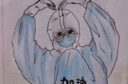 白衣天使抗击疫情绘画，白衣天使战疫情绘画简单