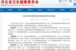 石家庄新增6例确诊病例（河北新增20例本土确诊病例）