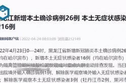 黑龙江增本土26例，黑龙江新增20例病例