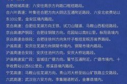 安徽高速公路路况查询，安徽高速口封闭查询