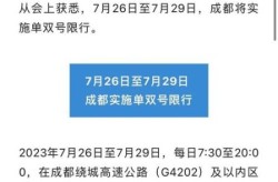 成都限行时间新规2020年5月（成都限行最新规定时间）