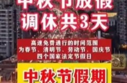 中秋高速免费吗2024年最新消息，中秋节为什么高速不免费