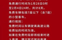 过年高速免费到什么时候结束（今年过年高速免费时间）