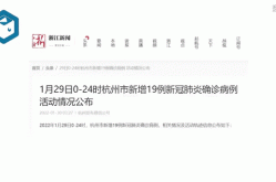 杭州昨日新增3例确诊，杭州确诊病例最新
