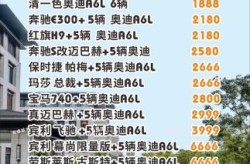 婚庆公司租车价格表 婚车一般多少钱，婚庆公司租车收费标准价目一览表