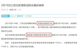 江苏昨日新增1例本土无症状（江苏无新增本土确诊病例）