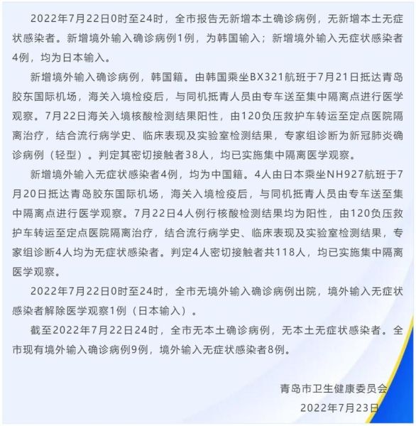 青岛确诊肺炎最新消息（新型病毒肺炎最新消息）