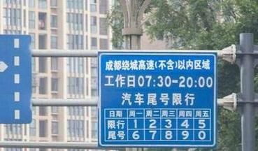 成都限行时间新规2020年10月(成都新交规限行时间)