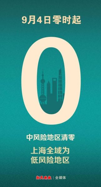 上海已有8区社会面基本清零（上海中风险地区清零）