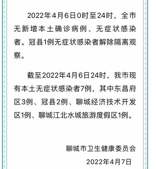 山东聊城2023年6月份有没有疾情(山东聊城有疫情吗)