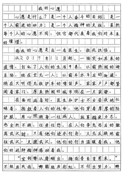 我的心愿疫情早日结束作文，小学生疫情结束后的心愿