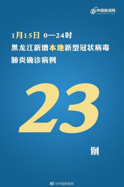 黑龙江新增23例确诊,黑龙江新增确诊多少例