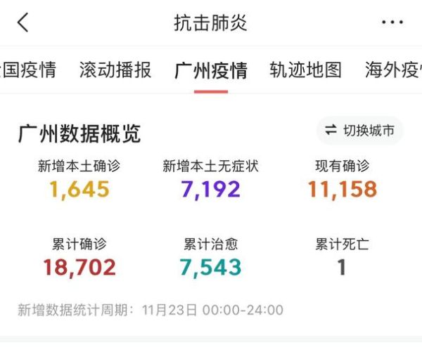 广州市近期疫情最新情况，广州疫情最新消息