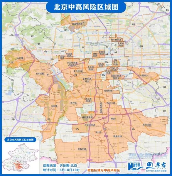目前北京市中风险地区,北京有几个中风险地区