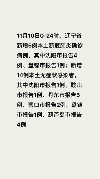沈阳1病例曾去营口行程,沈阳现有确诊病例